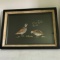 Heavy Framed Shadow Box Quail Tray Picture