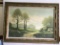 Large Vintage Oil On Canvas Signed “L.E. Forse” in Heavy Wooden Frame