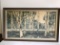 Vintage Framed Woods & Mountain Print