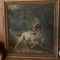 Antique Oil Painting of Hunting Dog