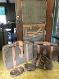 6 pc Tweed Luggage Set by Fifth Avenue