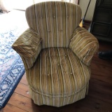 Vintage Striped Arm Chair