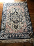 Area Rug with Blues & Pinks