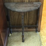 Vintage Mahogany Half Moon Table