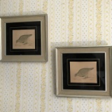 Pair of Framed Quail Prints