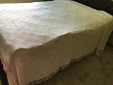 Vintage Pink Bedspread Full/Queen