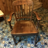 Vintage Solid Wood Desk Chair