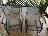 Pair of Metal Outdoor Rockers