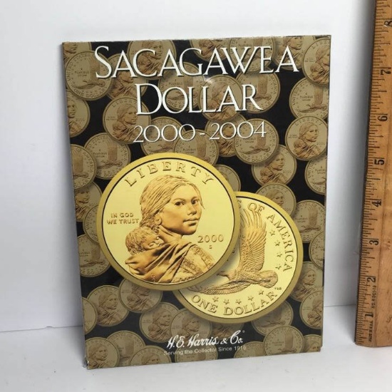 Sacajawea Dollar Book 2000-2004 with 4 Coins