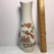 Vintage Hollohaza Hungary Vase with Bird & Flowers