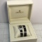 Pretty Black Beaded CROTON Watch with Matching Bracelet in Gift Box