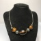 Beaded Necklace with Sterling Chain & Beads