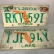 Pair of 1990’s Florida License Plates