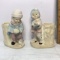 Pair of Vintage Chalk-Ware Candlesticks