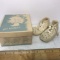 Pair of Vintage Baby Booties with Original Box