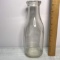 Vintage One Quart Glass Milk Bottle