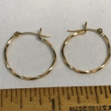 10K Gold Hoop Earrings