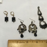 Lot of Jewelry with Black Stones