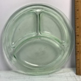 Vintage Vaseline Divided Plate