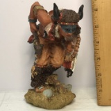 Native American Indian Figurine Souvenir From Yellowstone National Park