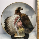 1989 “Protector of the Plains” by Perillo Native American Collectible Plate