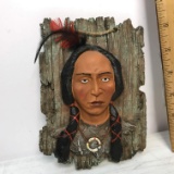 Native American Indian Resin Wall Hanging