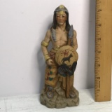 Ceramic Native American Indian Figurine