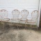 Set of 4 Metal Antique Ice Cream Parlor Chairs