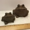 Pair of Heavy Toad Hollow Figurines