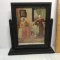 Vintage Wooden Dresser Frame with “The Letter Reader” Print