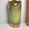 Pretty Porcelain Lime Green Vase with Gilt Accent