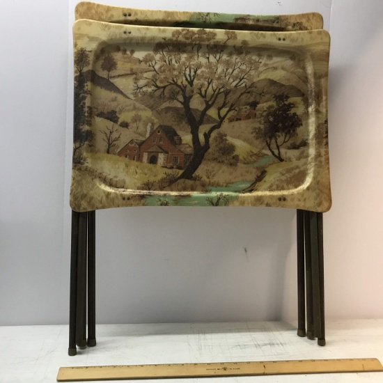 Vintage Pair of TV Tray Tables