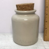 Pottery Crock with Cork Top