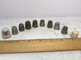 Lot of Vintage Collectible Thimbles