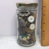 Jar of Vintage Buttons