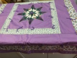 Hand Made Lavender Lap Quilt