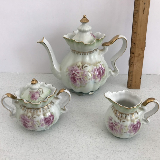 Vintage Beautiful Nippon 3 pc Tea Set