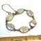 Vintage Signed “WHITING & DAVIS” Mother-of-Pearl Gold Tone Bracelet