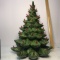 Large Vintage Ceramic Christmas Tree 2pc