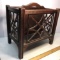 Vintage Wooden Magazine Rack