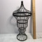 Decorative Metal Urn with Lid