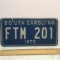 1973 South Carolina License Plate
