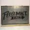 Large Galvanized Metal “Flea Mkt 1 Mile” Sign
