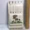 Retro Wooden Hand Painted Knife Holder Wall Hanging
