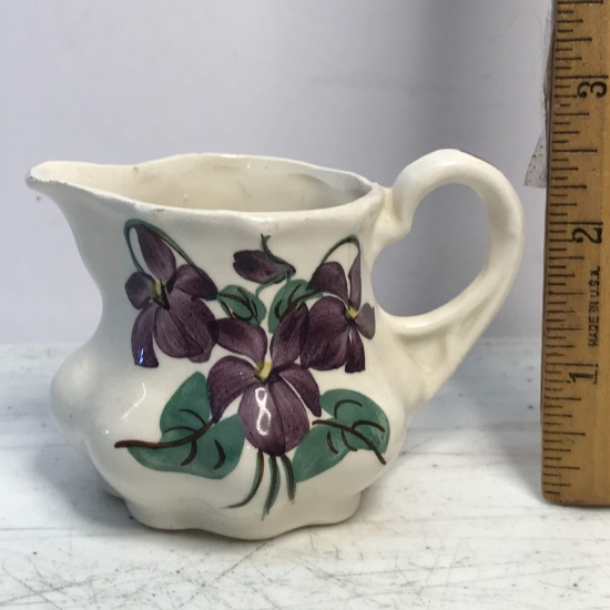 Vintage Floral Pottery Creamer “The Oldest House” St. Augustine Florida