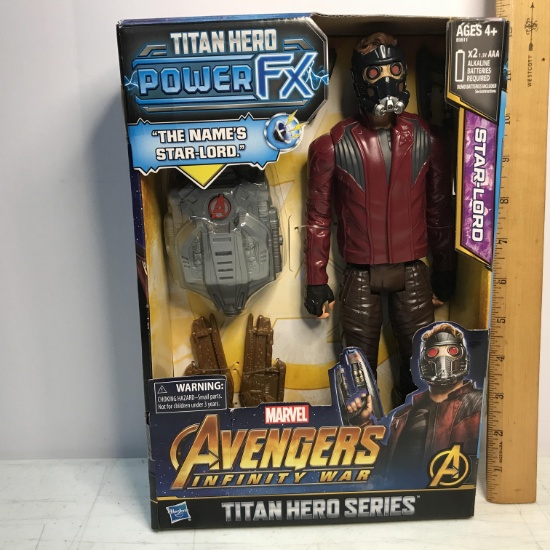 2017 Marvel Avengers Infinity War Star-Lord Titan hero Power FX Figurine - New in Box!