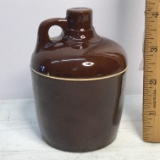 Small Vintage Lidded Pottery Jug Canister