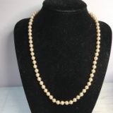 18” Faux Pearl Necklace - Made in Japan