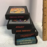 Lot of 5 Vintage ATARI Games - Very Collectible!