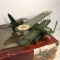 Decorative Metal Airplane in Box